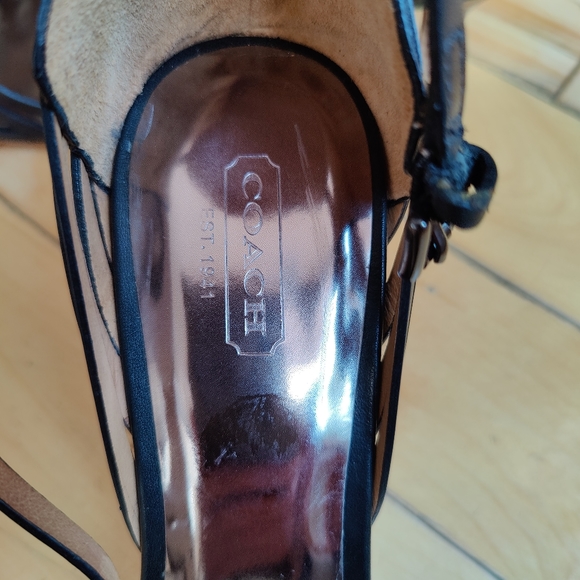 Coach 'Kamea' strappy stiletto sandals - 9.5 b - Picture 4 of 16